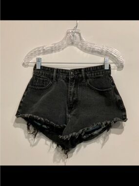 Black booty shorts